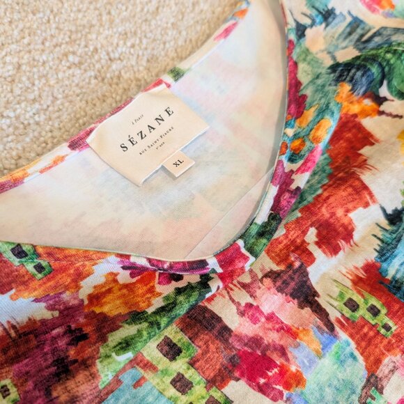 Sezane Floral Midi Dress - Multicolor - Picture 4 of 9